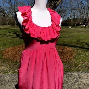 BRITT Ryan Sleeveless Pink Ruffles dress size 4
